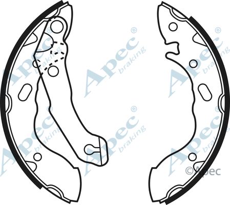 APEC BRAKING stabdžių trinkelių komplektas SHU521